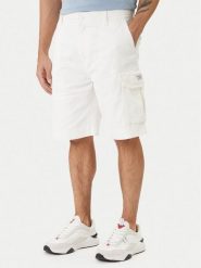 Guess Jeans Szorty materiałowe M6GD30 WGCV1 Écru Regular Fit. Szorty Guess Jeans, m, z aplikacjami, z bawełny. Za 389.99 zł.