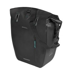 Pojedyncza torba rowerowa Rivo M MIK Hooks, czarna. Czarne torby na laptopa BASIL. Za 319.99 zł.