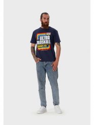 OLDSKULL Koszulka w kolorze granatowym rozmiar: XL. Niebieskie bezrękawniki OLDSKULL, xl, bez wzorów, z bawełny, bez kołnierzyka, bez ramiączek. Za 88.43 zł.