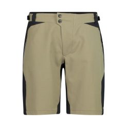 Spodenki męskie rowerowe CMP 33C6867. Brązowe spodenki rowerowe CMP, m, bez wzorów, z tkaniny, rowerowe. Za 333.00 zł.