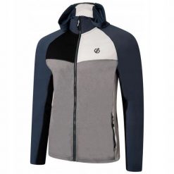 Bluza turystyczna z suwakiem i kapturem męska Contend. Szare bluzy z kapturem Dare 2B, na jesień, m, bez wzorów, z elastanu. W wyprzedaży za 287.55 zł.