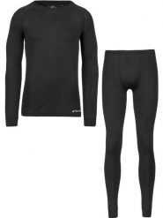 Komplet termoaktywny męski Whistler Oppdal. Czarne bielizna termoaktywna WHISTLER, l, bez wzorów, z materiału, bez ramiączek, trekkingowe. Za 129.99 zł.