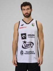 4F Koszulka meczowa replika domowa z sezonu 2025/26 męska 4F x Legia Warszawa - biała S. Białe bezrękawniki 4F, l, bez wzorów, z materiału, bez kołnierzyka, bez ramiączek. Za 219.99 zł.