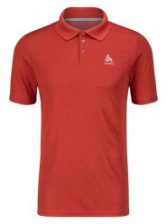 Odlo Funkcyjna koszulka polo "F-Dry" w kolorze czerwonym rozmiar: S. Czerwone koszulki polo sportowe ODLO, s, bez wzorów, z materiału, bez kołnierzyka, bez ramiączek, outdoorowe. Za 141.52 zł.