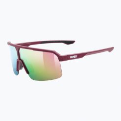 Okulary przeciwsłoneczne UVEX Ramp rose. Czerwone okulary przeciwsłoneczne Bliz. Za 289.99 zł.