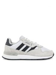 Adidas Sneakersy Treziod 2.0 IH3801 Biały. Białe buty sportowe casual Adidas, bez wzorów, z materiału, bez zapięcia. Za 299.99 zł.
