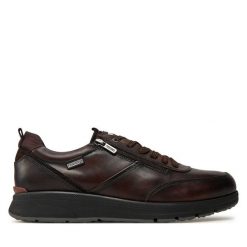 Półbuty Pikolinos. Brązowe eleganckie półbuty Pikolinos, bez wzorów, bez obcasa, bez zapięcia. Za 629.99 zł.