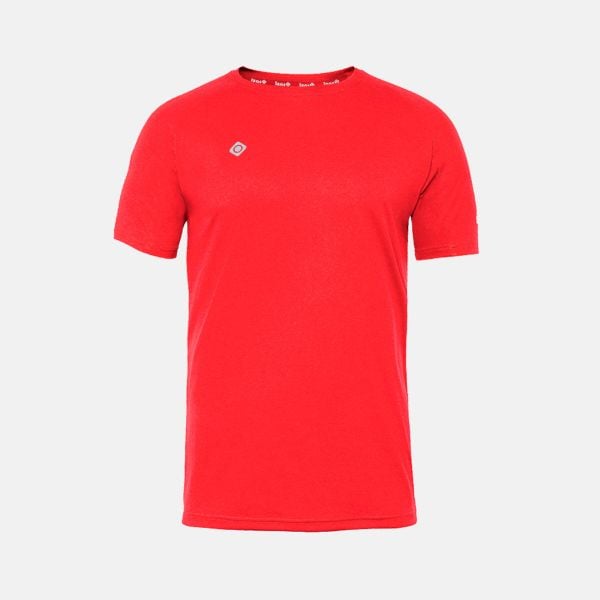 Koszulka sportowa męska CREUS Izas basic. Czerwone t-shirty sportowe Izas, bez wzorów, bez ramiączek, na fitness i siłownię. W wyprzedaży za 113.00 zł.