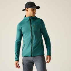 Męska bluza Kadley z kapturem i zamkiem błyskawicznym. Czarne bluzy z kapturem Regatta, m, bez wzorów, z elastanu, z kapturem. Za 149.99 zł.