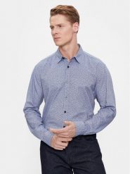 Boss Koszula S-Liam-Kent-C1-233 50510014 Niebieski Regular Fit. Niebieskie koszule Boss, m, bez wzorów, z bawełny, bez kołnierzyka, bez ramiączek. Za 649.99 zł.