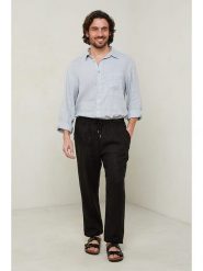 Lin Passion Spodnie w kolorze czarnym rozmiar: XL/XXL. Czarne spodnie materiałowe Lin Passion, na co dzień, xl, bez wzorów, z bawełny. Za 144.95 zł.
