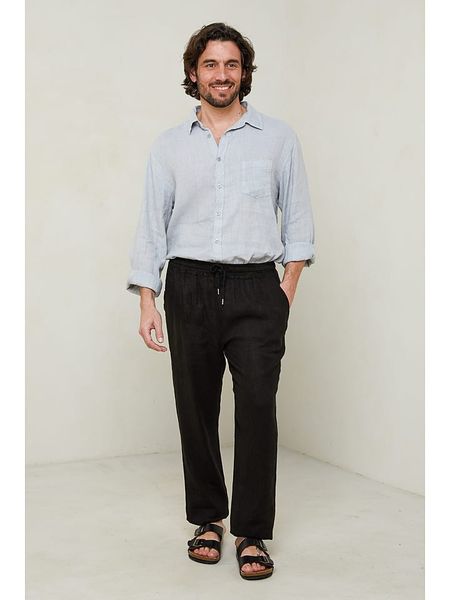 Lin Passion Spodnie w kolorze czarnym rozmiar: XL/XXL. Czarne spodnie materiałowe Lin Passion, na co dzień, xl, bez wzorów, z bawełny. Za 149.95 zł.