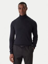 KARL LAGERFELD Golf 655058 554399 Granatowy Regular Fit. Niebieskie swetry rozpinane KARL LAGERFELD, m, bez wzorów, z wełny, bez kołnierzyka, bez ramiączek. Za 639.99 zł.