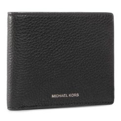 Duży Portfel Męski MICHAEL Michael Kors. Czarne portfele MICHAEL Michael Kors, bez wzorów. Za 489.99 zł.