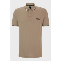 Koszulka Polo Boss Paddy Pro Light/Pastel Green regular fit beżowa. Brązowe t-shirty sportowe Boss, bez wzorów, bez ramiączek. Za 279.00 zł.