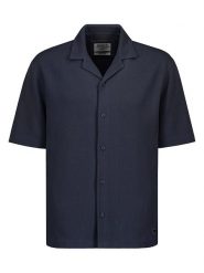 Sublevel Koszula w kolorze granatowym rozmiar: L. Niebieskie koszule Sublevel, l, bez wzorów, prążkowane, bez kołnierzyka, bez ramiączek. Za 104.99 zł.