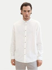Tom Tailor Koszula 1040140 Biały Regular Fit. Białe koszule Tom Tailor, m, bez wzorów, z bawełny, bez kołnierzyka, bez ramiączek. Za 369.99 zł.