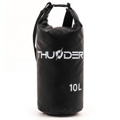 Worek wodoodporny, torba wodoszczelna, plecak turystyczny na deskę SUP 10L. Czarne torby na ramię THUNDER, bez wzorów, z materiału, na ramię, bez dodatków. Za 30.00 zł.