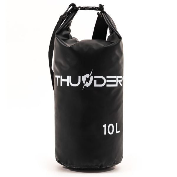 Worek wodoodporny, torba wodoszczelna, plecak turystyczny na deskę SUP 10L. Czarne torby na ramię THUNDER, bez wzorów, z materiału, na ramię, bez dodatków. Za 30.00 zł.