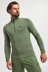 Sweter męski AERONAUTICA MILITARE. Swetry nierozpinane Aeronautica Militare, m, bez wzorów, bez kołnierzyka, bez ramiączek. W wyprzedaży za 493.35 zł.