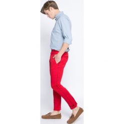Tommy Hilfiger - Spodnie. Szare eleganckie spodnie marki Tommy Hilfiger, z bawełny, eleganckie. W wyprzedaży za 299.90 zł.