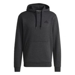 Bluza z kapturem Essentials Fleece. Czarne bluzy Adidas, bez wzorów, z kapturem. Za 229.00 zł.