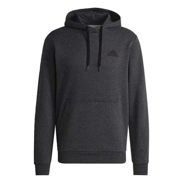 Bluza z kapturem Essentials Fleece. Czarne bluzy Adidas, bez wzorów, z kapturem. Za 229.00 zł.