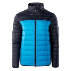 Kurtka Ocieplana Męska Montano. Niebieskie kurtki Hi-tec, l, bez wzorów, z puchu, bez kaptura. Za 265.99 zł.