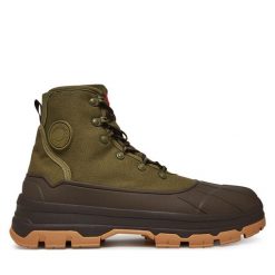 Kozaki Hunter. Zielone kozaki Hunter, bez wzorów, bez obcasa, bez zapięcia. Za 719.99 zł.
