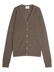 Perfect Cashmere Kaszmirowy kardigan "Errol" w kolorze szarobrązowym rozmiar: L. Brązowe swetry rozpinane Perfect Cashmere, l, bez wzorów, z kaszmiru, bez kołnierzyka, bez ramiączek. Za 391.99 zł.