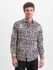 Drykorn koszula casual - Ramis Mężczyźni Regular Fit niebieski|beżowy, S. Brązowe koszule DRYKORN, m, bez wzorów, bez kołnierzyka, bez ramiączek. Za 599.95 zł.