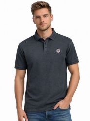 Geographical Norway Koszulka polo "Krafto" w kolorze czarnym rozmiar: L. Czarne koszulki polo sportowe Geographical Norway, l, bez wzorów, z bawełny, bez kołnierzyka, bez ramiączek. Za 84.01 zł.