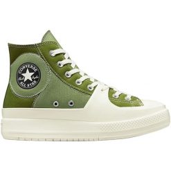 Trampki Converse Chuck Taylor All Star Construct, Dla obu płci. Zielone trampki Converse, bez wzorów, bez zapięcia. W wyprzedaży za 390.00 zł.