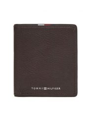 Tommy Hilfiger Portfel Th Corp Trifold AM0AM13742 Brązowy. Brązowe portfele Tommy Hilfiger, bez wzorów, ze skóry. Za 249.99 zł.
