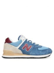 New Balance Sneakersy U574SPR Niebieski. Niebieskie buty sportowe casual New Balance, bez wzorów, ze skóry, bez zapięcia. Za 459.99 zł.