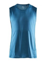 Craft Top sportowy "ADV Essence" w kolorze niebieskim rozmiar: M. Niebieskie t-shirty sportowe Craft, bez wzorów, bez ramiączek, outdoorowe. Za 81.95 zł.
