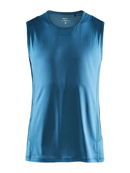 Craft Top sportowy "ADV Essence" w kolorze niebieskim rozmiar: M. Niebieskie t-shirty sportowe Craft, bez wzorów, bez ramiączek, outdoorowe. Za 81.95 zł.