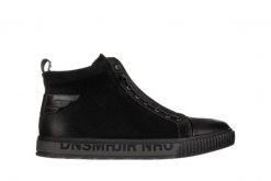 Trzewiki John Doubare 21212X-1B-R Black 104199, Czarny, Skóra naturalna - 40. Czarne botki sznurowane John Doubare, bez wzorów, z nubiku, bez obcasa, bez zapięcia. W wyprzedaży za 449.00 zł.