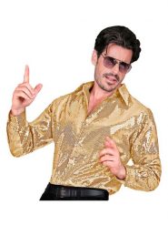 Widmann Koszula kostiumowa "Party Fashion" w kolorze złotym rozmiar: L/XL. Żółte koszule Widmann, l, bez wzorów, bez kołnierzyka, bez ramiączek. Za 130.99 zł.