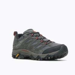 Buty Merrell Moab 3 Goretex trekkingowe szare. Szare buty turystyczne Merrell, bez wzorów, z gore-texu, bez zapięcia, trekkingowe, gore-tex. Za 655.75 zł.