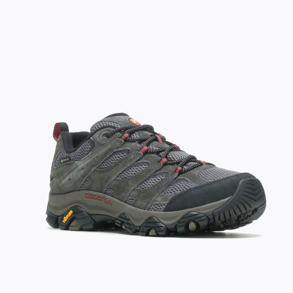 Buty Merrell Moab 3 Goretex trekkingowe szare. Szare buty trekkingowe Merrell, bez wzorów, z gore-texu, bez zapięcia, trekkingowe, gore-tex. Za 675.65 zł.