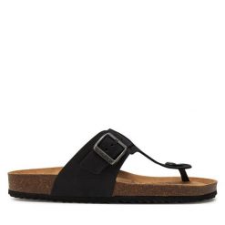 Japonki Geox. Czarne japonki Geox, bez wzorów. Za 259.99 zł.