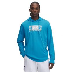 Bluza z kapturem Under Armour Rival Terry Logo. Białe bluzy z kapturem Under Armour, m, bez wzorów, z nylonu, z kapturem. Za 260.15 zł.