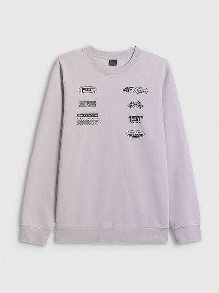 4F Bluza dresowa regular bez kaptura męska - szara L. Szare bluzy 4F, l, bez wzorów, z bawełny, bez kaptura. Za 149.99 zł.