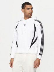 Adidas Bluza IZ4829 Biały Regular Fit. Białe bluzy Adidas, m, bez wzorów, z bawełny, bez kaptura. Za 199.99 zł.