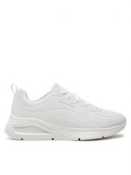 Skechers Sneakersy Uno Lite-Lighter One 183120/WHT Biały. Białe buty sportowe casual Skechers, bez wzorów, z materiału, bez zapięcia. Za 259.99 zł.