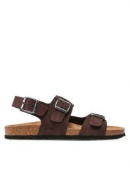 Geox Sandały U Sandal Ghita A U159VA 00032 C6024 Brązowy. Brązowe sandały Geox, z nubiku, bez zapięcia. Za 249.99 zł.