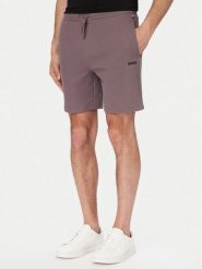 BOSS Szorty sportowe Waffle 50535884 Fioletowy Regular Fit. Fioletowe krótkie spodenki sportowe Boss, m, bez wzorów, z bawełny. Za 229.99 zł.