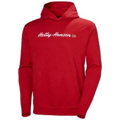 Bluza Helly Hansen Core Graphic. Czerwone bluzy Helly Hansen, m, bez wzorów, bez kaptura. Za 349.00 zł.
