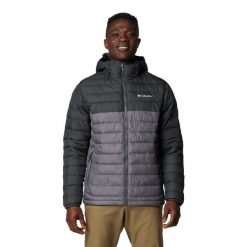 Kurtka męska Columbia Powder Lite II Hooded Jacket z kapturem. Szare kurtki Columbia, l, bez wzorów, z puchu, z kapturem. Za 539.99 zł.